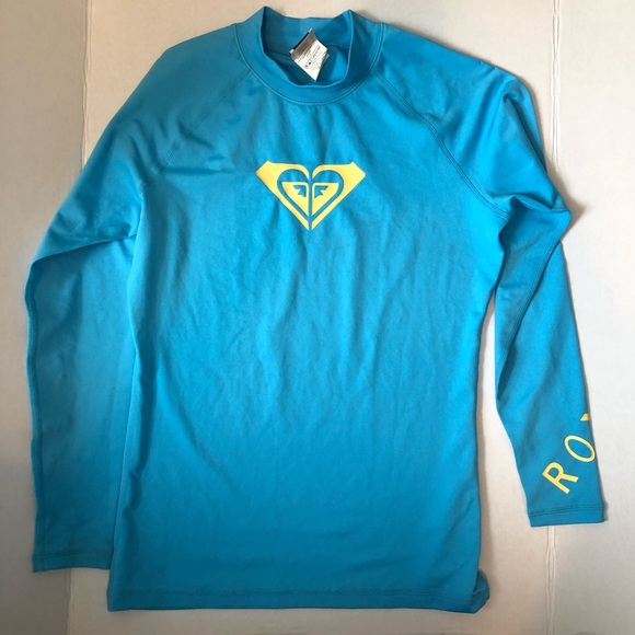 Roxy Long Sleeve Rash Guard Top Swim Cover - Picture 2 of 5